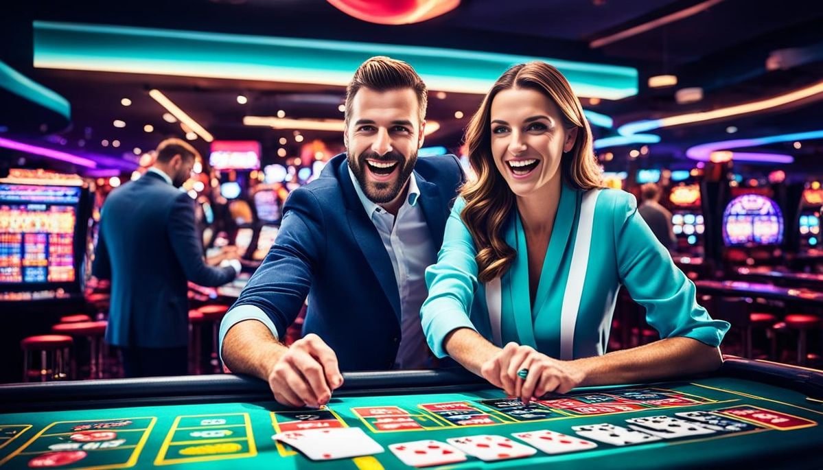 Ilustrasi keamanan data dan privasi pengguna saat bermain live casino online di platform